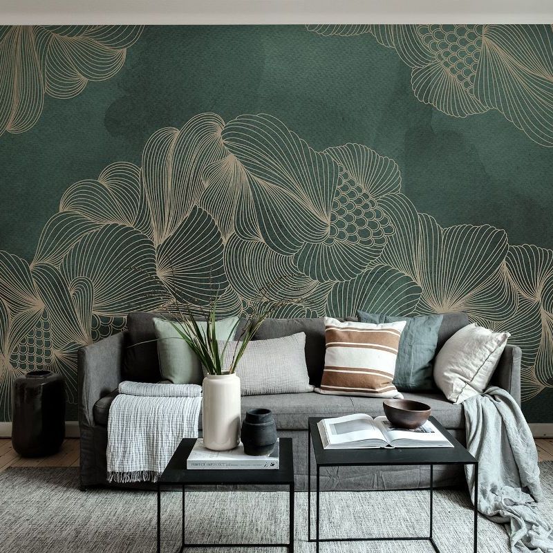 Opulence Green Jade Mural Wallpaper (SqM)