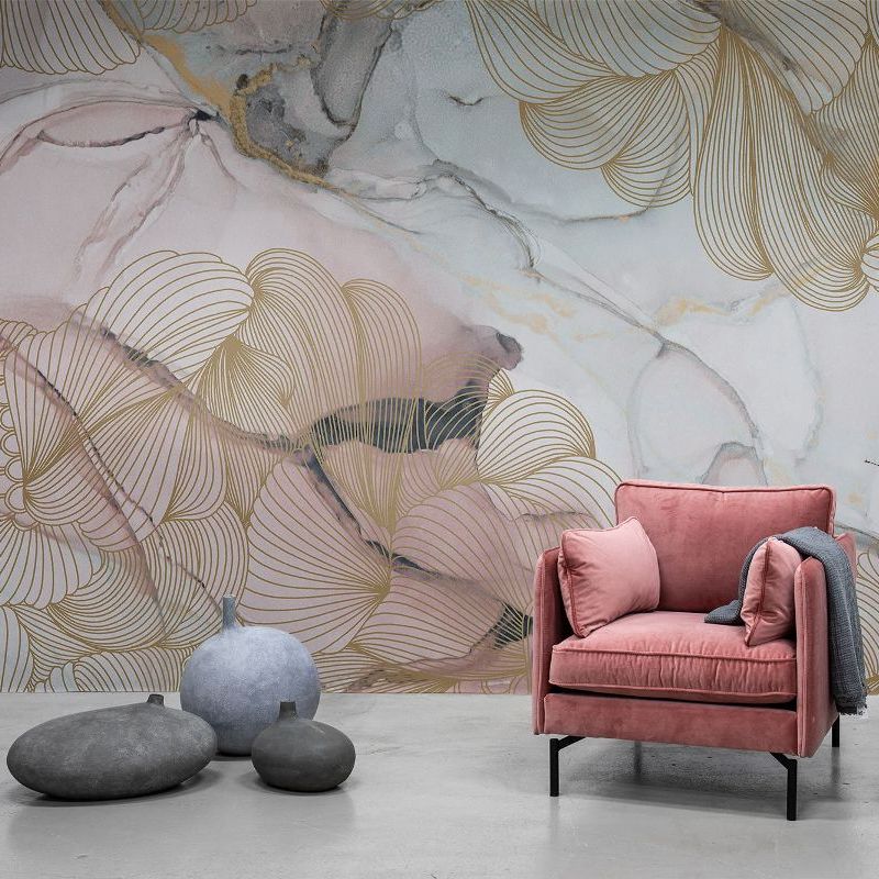 Opulence Pink Marble Mural Wallpaper (SqM)