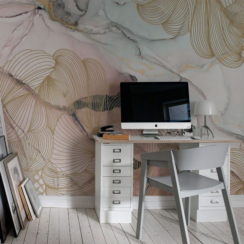 Opulence Pink Marble Mural Wallpaper (SqM)