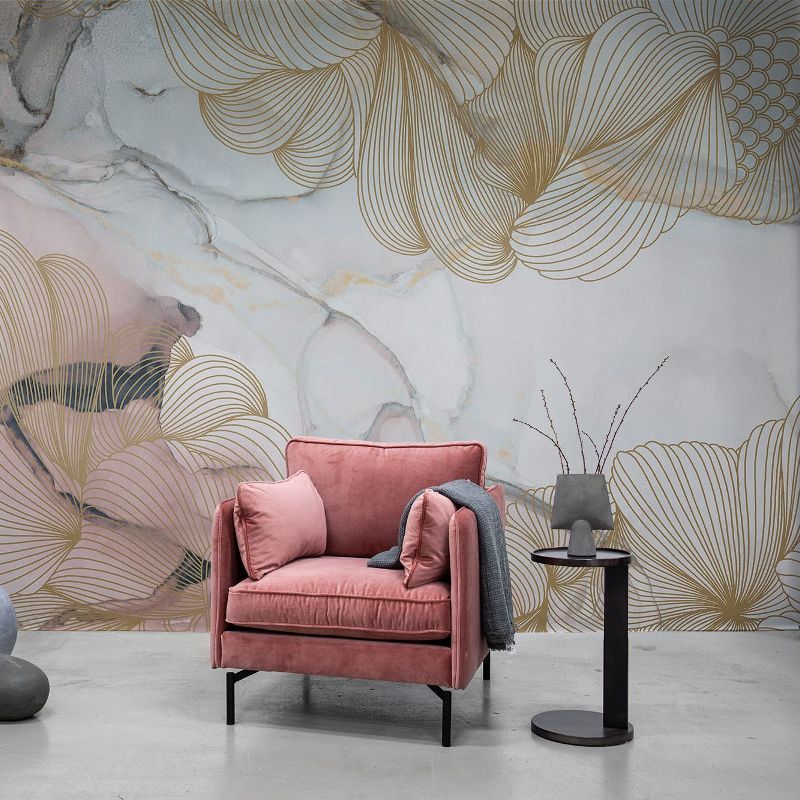 Opulence Pink Marble Mural Wallpaper (SqM)