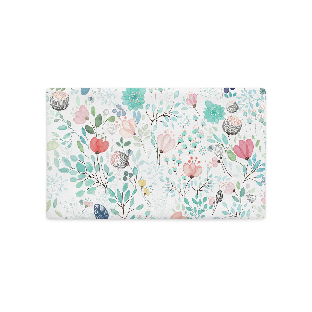 Botanical Floral Tale Cushion Cover