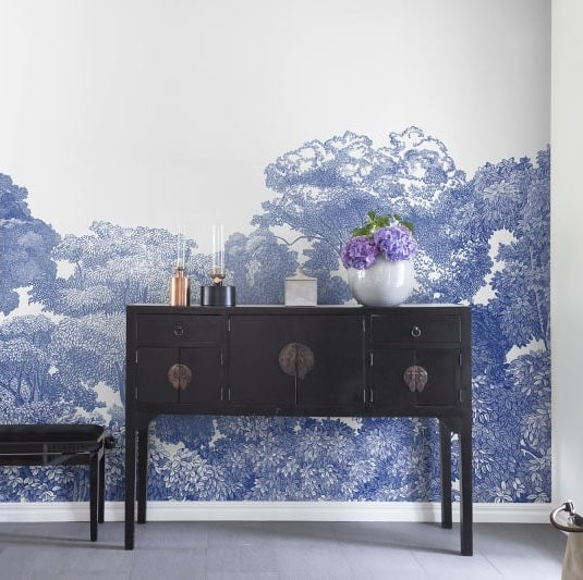 Bellewood Porcelain Forest Mural Wallpaper (SqM)