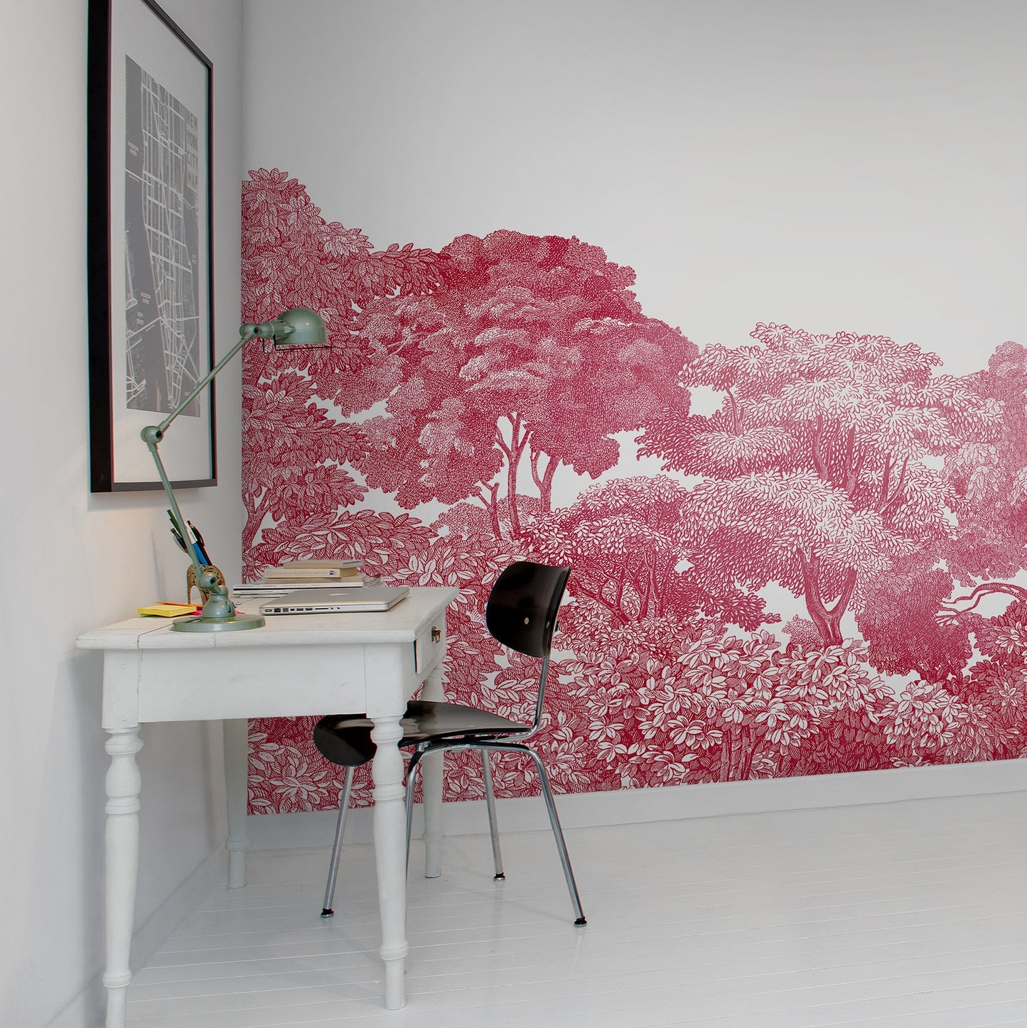 Bellewood Crimson Forest Mural Wallpaper (SqM)