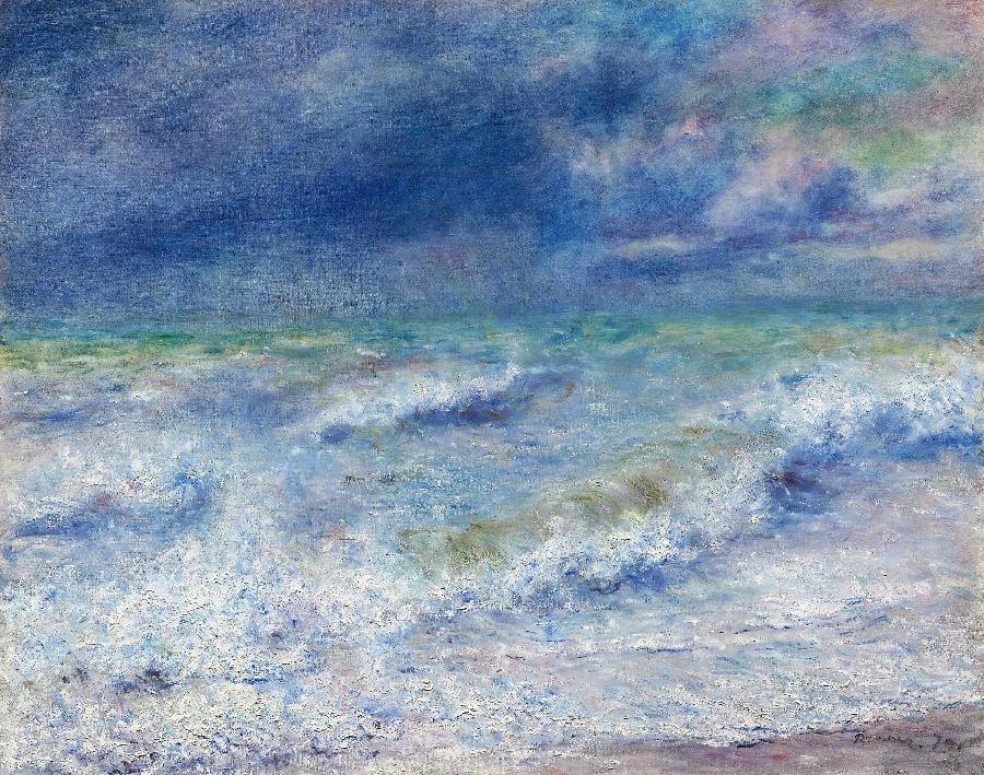 Seascape By Renoir Mural Wallpaper (SqM)