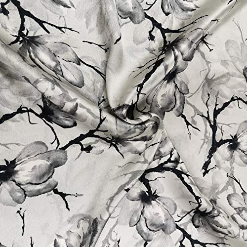 Silver Blossoms Mulberry Silk Pillowcase