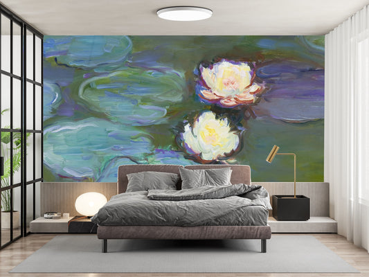 Water Lilies Mural Wallpaper (SqM)