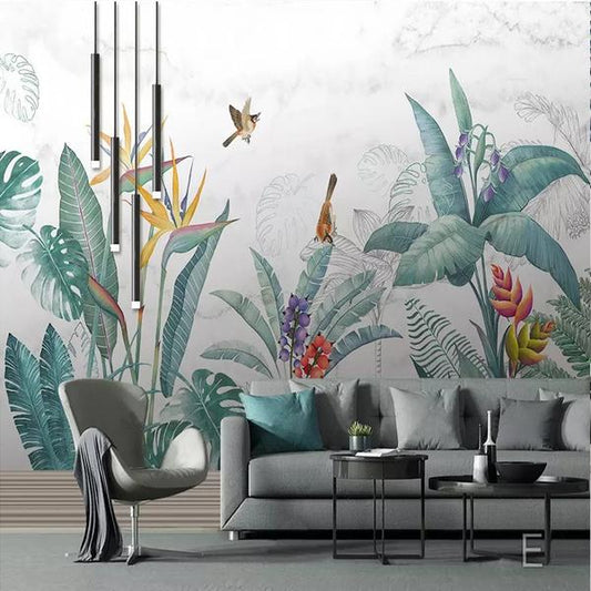 Pastel Garden Mural Wallpaper (SqM)