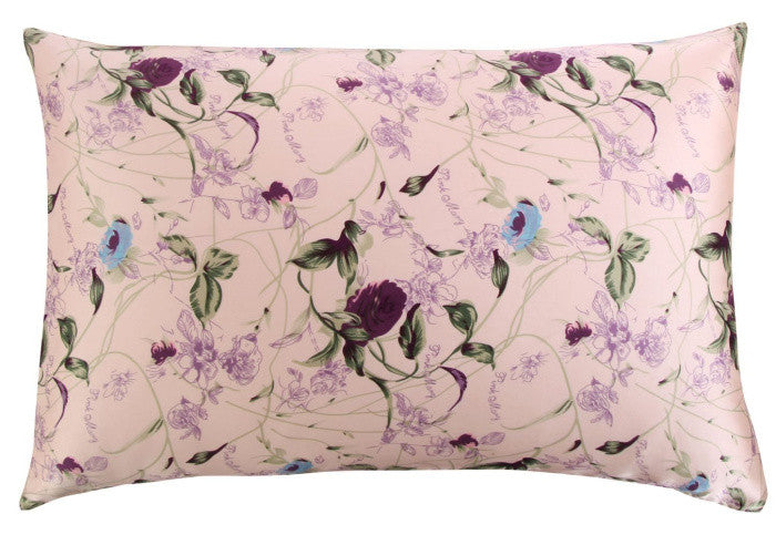 Patterned shop silk pillowcase