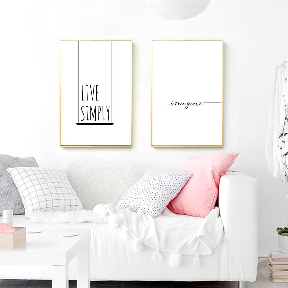 Live Simply Minimalist Wall Decor