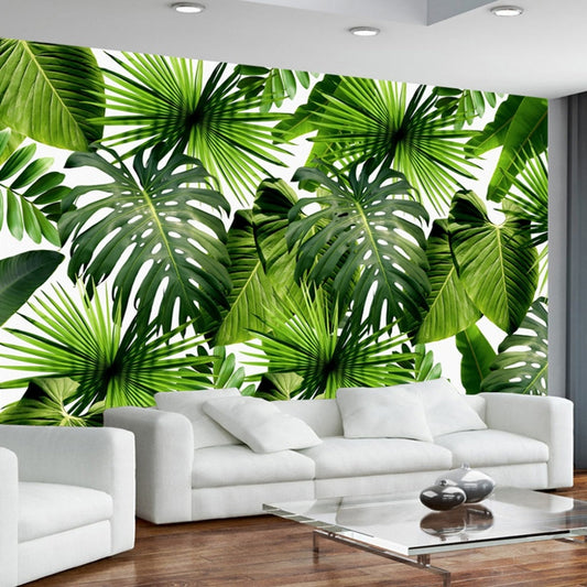 3D Rainforest Banana Leaves Wall Mural (SqM)