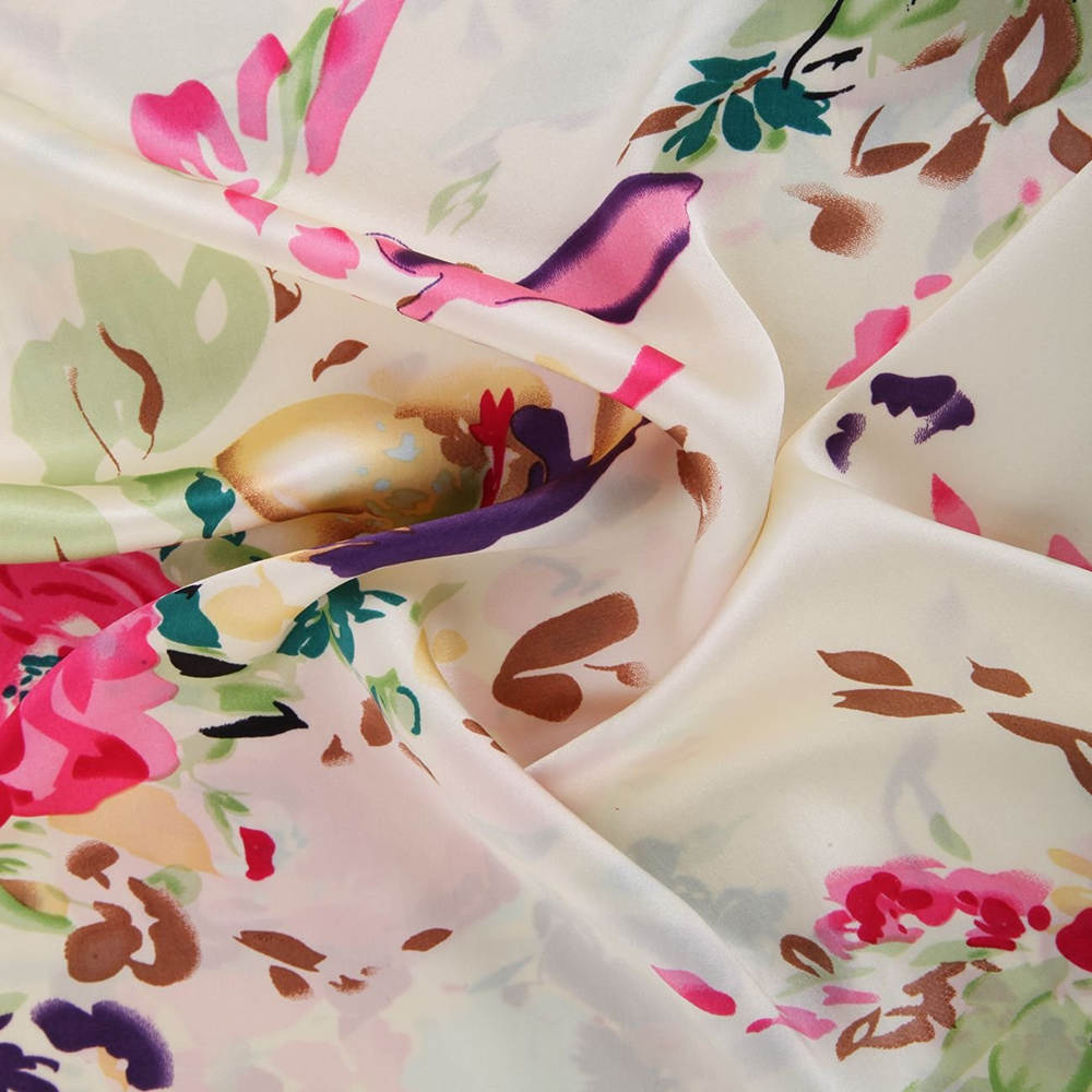 Floral Pattern Mulberry Silk Pillowcase