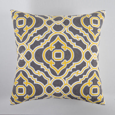 Geometric Embroidered Cushion Covers